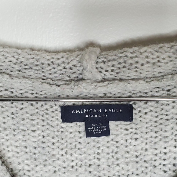 American Eagle Jegging Fit Hooded Wool Sweater - Picture 4 of 6